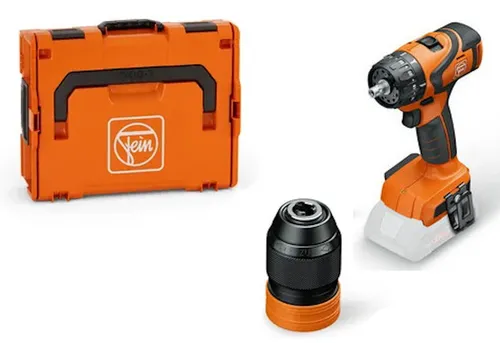 Fein Akku-Bohrschrauber 18,0 V 2-Gang ABS Solo - Akkuschrauber mit bürstenlosem Motor für hohe Effizienz, max. Drehmoment von 60 Nm und schnellem 13 mm Schnellspannfutter, ideal für präzise Bohrarbeiten.