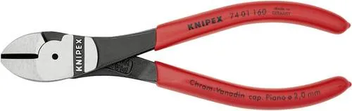 Knipex 74 01 160 Werkstatt Kraft-Seitenschneider mit Facette 160 mm