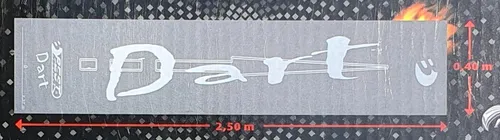 Best Sporting Dart Teppich Dartmatte Grau mit Aufdruck - ca. 2,5 m x 40 cm