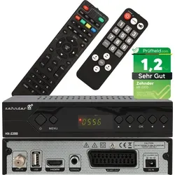 Produktbild Zehnder HX 2200 Sat Receiver mit Senioren Fernbedienung