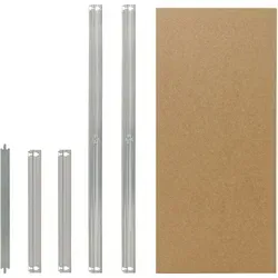shelfplaza HOME 40x50 cm Fachboden-Set in verzinkt für HOME Schwerlastregale