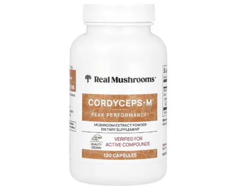 Real Mushrooms, Cordycep-M, Pilzextraktpulver, 120 Kapseln