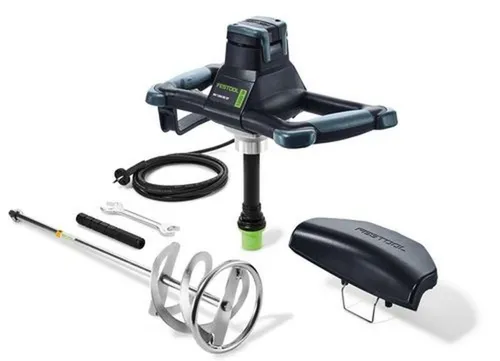 Festool Rührwerk MX 1200 RE EF HS2 - 575813 - ErgoFix-Rührwerk mit kraftvollem 1200 W Motor, ideal für die effiziente Verarbeitung von Baustellenmaterialien.