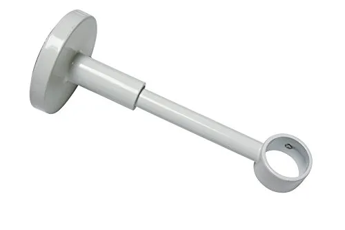 Gardinia 11268 Traeger für Gardinenstangen 1-läufig geschlossen, Serie Chicago, Durchmesser 20 mm, weiß