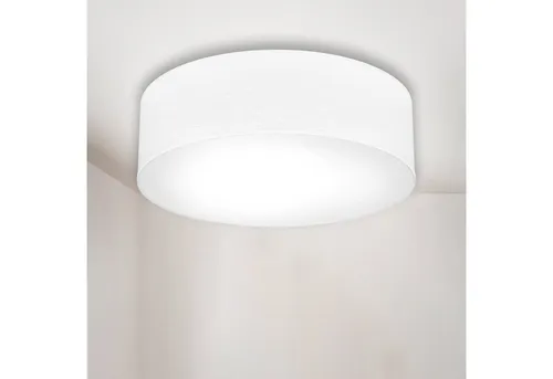 B.K.Licht Deckenlampe mit Stoffschirm - Stilvolle Deckenleuchte mit E27 Fassung, max. 40 Watt. Ideal für Wohnzimmer, Schlafzimmer oder Flure, sorgt für eine warme und einladende Atmosphäre.