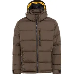 Camel Active Blouson 430140-2X33 - Herrenjacke in Dunkelbraun, Größe 56 - Bequemer Herren Blouson mit abnehmbarer Kapuze, ideal für jede Gelegenheit. Zahlreiche Taschen bieten praktischen Stauraum, während der hohe Kragen für zusätzlichen Komfort sorgt.