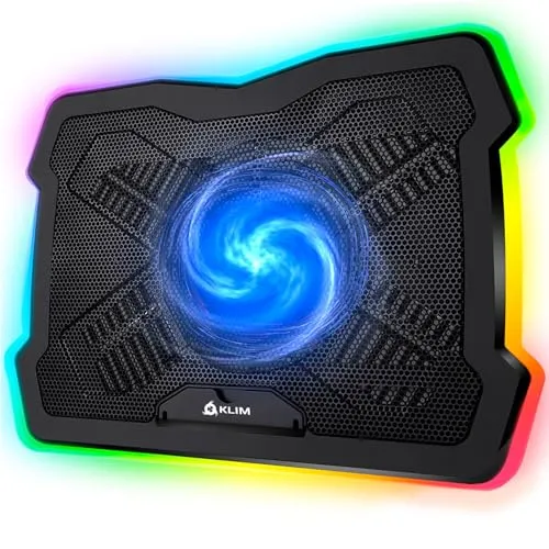 KLIM Ultimate Laptop Kühler - RGB Gaming Cooling Pad für bis zu 17