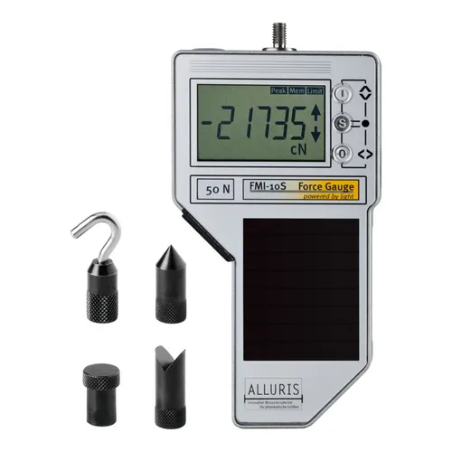 Alluris FMI-S10 Digitales Kraftmessgerät (Solar) Messbereich: 100 N