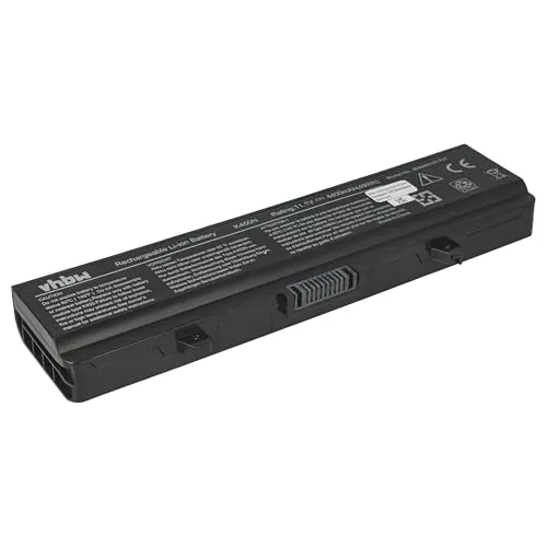 vhbw Akku kompatibel mit Dell Inspiron 14, 17, 1525, 1526, 1546, 1440, 1750, 1545 Notebook (4400mAh, 11,1V, Li-Ion, Schwarz)