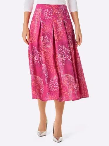 creation L A-Linien-Rock Lyocell-Rock in pink von creation L