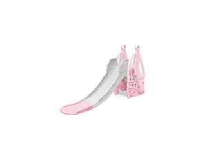 Moni Rutsche Nala WM19016-1 – Rutschspaß für drinnen und draußen - Bunte Rutsche in Rosa für Kinder ab 3 Jahren, mit rutschfesten Stufen und einer maximalen Belastbarkeit von 40 kg. Ideal für sicheren Spielspaß im Garten oder im Kinderzimmer.