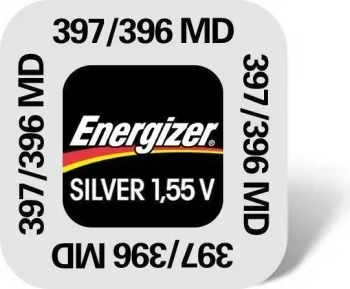 Energizer - 397 / 396 MD / SR726SW - 1,55 Volt 33mAh AgO - Knopfzelle