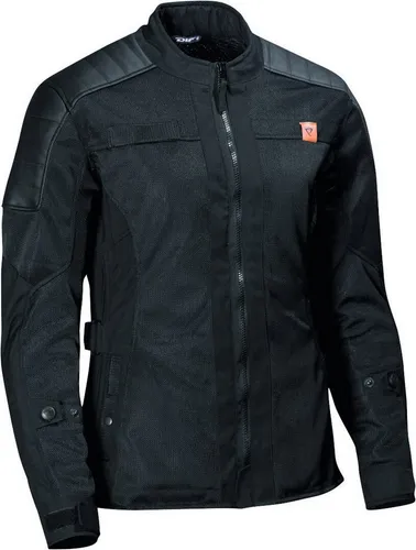 DIFI Motorradjacke Torino Air Damen - Textiljacke in Schwarz (Größe 40) - Hochwertige Motorradjacke für Damen aus 100% Polyester, atmungsaktiv und perfekt für warme Tage auf dem Motorrad.