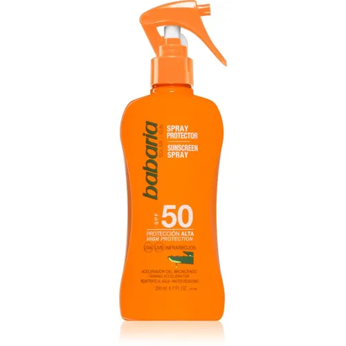 Babaria Sun Protective Bräunungsspray SPF 50 wasserbeständiger 200 ml
