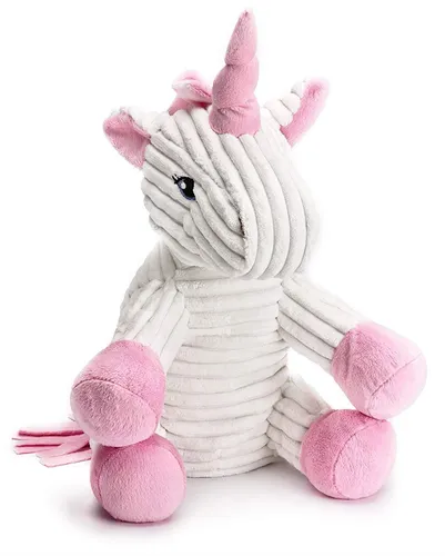 Mousehouse Gifts - Einhorn-Kuscheltier - Cord - Weiß & Rosa - 25 cm (10)