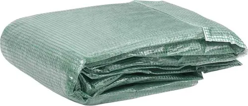 vidaXL Gewächshaus Ersatzabdeckung 32m² - Gartengewächshäuser: Robuste PE-Plane mit 16 Belüftungsfenstern und 1 Tür, schützt deine Pflanzen optimal vor Witterungseinflüssen.