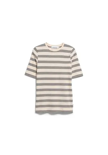 ARMEDANGELS Damen T-Shirt JAANISARA FINE Stripe - T-Shirt aus Bio-Baumwollmix, GOTS-zertifiziert, Slim Fit für einen modernen Look, nachhaltig in Portugal produziert.