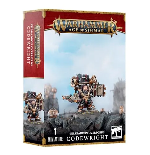 Games Workshop 84-61 Codewright 99120205048 - GW Sonstige, Set zum Bau eines Kodexmachers der Kharadron Overlords für Warhammer Age of Sigmar, inklusive unbemaltem Plastikmodell und Base.