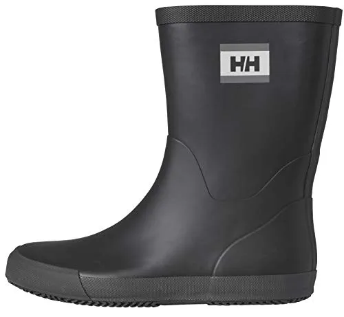 Helly Hansen M Nordvik 2 Schwarz - Leichter wasserdichter Herren Gummistiefel - Herren-Stiefel aus vulkanisiertem Gummi, ideal für nasse Bedingungen und Komfort mit EVA Einlegesohle.