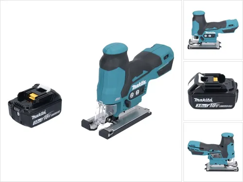 Makita DJV 185 F1 Akku Pendelhubstichsäge 18 V Brushless - Hochleistungs Stichsäge mit bürstenlosem Motor, ideal für präzise Schnitte in Holz, Kunststoff und Metall. Inklusive 1x 3,0 Ah Lithium-Ionen Akku für maximale Flexibilität.