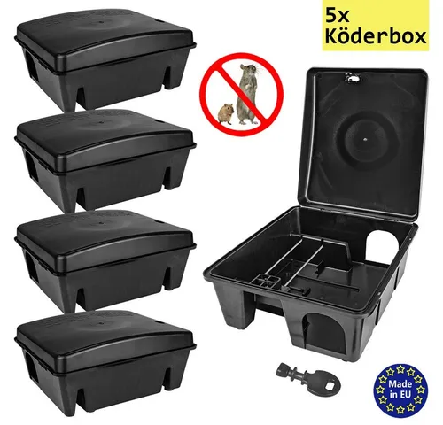 Petigi Lebendfalle 5x Köderstation für Mäuse und Ratten von Petigi