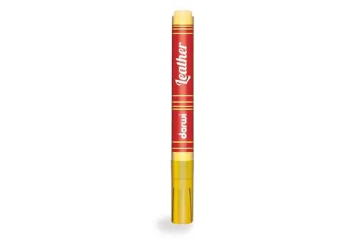 EXACOMPTA Ledermarker 6x Sonnengelb - Marker für Leder und Kunstleder, ideal zur Auffrischung von Sneakers und Taschen, bleibt geschmeidig und flexibel.