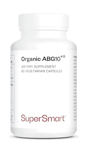 Supersmart ABG10+ - Schwarzer Knoblauch Extrakt - Pflanzliches Ergänzungsmittel Knoblauch, senkt den Cholesterinspiegel und schützt Zellen vor Schäden durch freie Radikale – 60 glutenfreie, vegetarische Kapseln für ein gesundes Herz-Kreislauf-System.