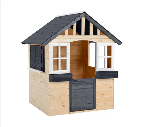 Zwerkules Lolli - Kinder Spielhaus aus Holz für den Garten - Spielplätze - Das Zwerkules Lolli Spielhaus aus FSC®-zertifiziertem Holz bietet einen sicheren Rückzugsort für kreative Rollenspiele und fördert die Fantasie deines Kindes.