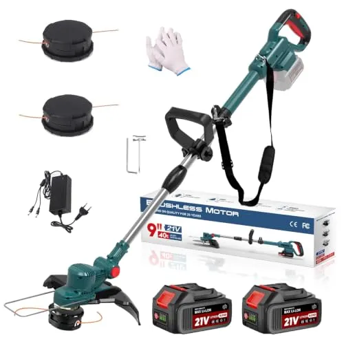 Hengriacly Akku Rasentrimmer für Makita Akkus, Rasentrimmer mit Akku 21V