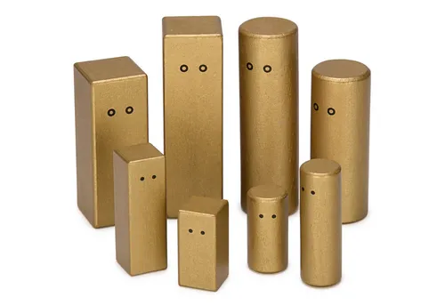 ideen.kollektiv Lernspielzeug ideen.kollektiv - Goldene Pro Systembrett, Familienbrett Figuren, für die systemische Aufstellung, Coaching, Therapie und Beratung