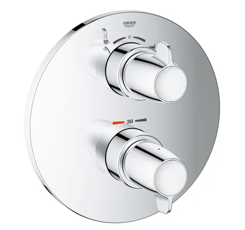 GROHE Grohtherm Special Thermostat-Wannenbatterie, Fertigmontageset für Rapido T - Armaturen: Hochwertiges Fertigmontageset für einfache Installation, ergonomische Flügelgriffe aus Metall und GROHE Aquadimmer für präzise Temperaturkontrolle.