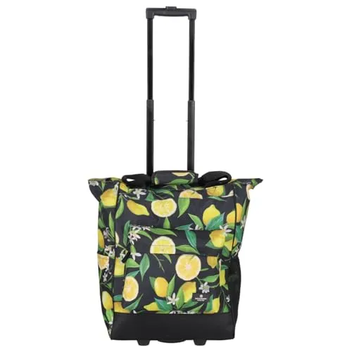 Kenorada Einkaufstrolley ER04 Daily Shopping Trolley 35l | praktischer Einkaufstrolley | mit treppentauglichen Rollen (Zitrone)