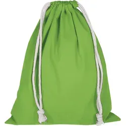 Zuziehbeutel - Baumwolle | OEKO-TEX 100 zertifiziert | 25x30cm | Jutebeutel | Einkaufstasche | unbedruckt, hellgrün