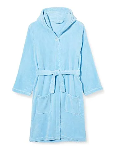Playshoes Unisex Kinder Fleece-Bademantel Morgenmantel, bleu, 86/92