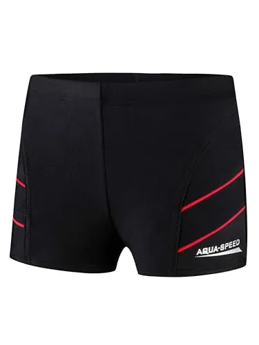 Aqua Speed Boxer Badehose für Jungen – Wettkampf UV Schwimmhosen mit gratis eBook - Badehosen für Jungen, ideal für Schwimmen und Strandurlaub. Schützen vor Sonne, aus robustem italienischen Material, bequem und langlebig. Jetzt mit gratis eBook!