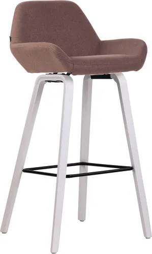 CLP Barhocker Newnan mit Eichenholzgestell in braun von CLP