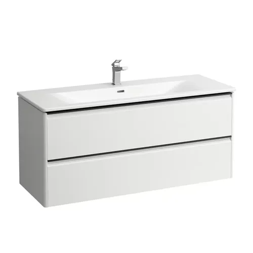 LAUFEN Palace Waschtischkombination 120 cm mit Griffleiste schwarz und 1
