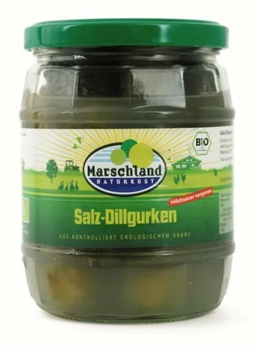Salz-Dillgurken - milchsauer vergoren 580ml | MARSCHLAND