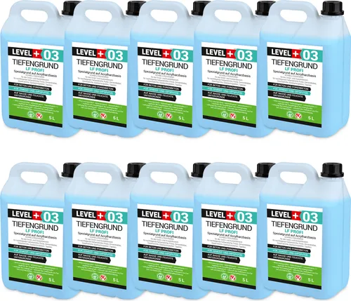 Tiefengrund LF Profi Grundierung 50L - Hochwertige Acrylharz-Grundierung für optimale Haftfestigkeit, schnell trocknend und umweltfreundlich, ideal für alle saugfähigen Untergründe.