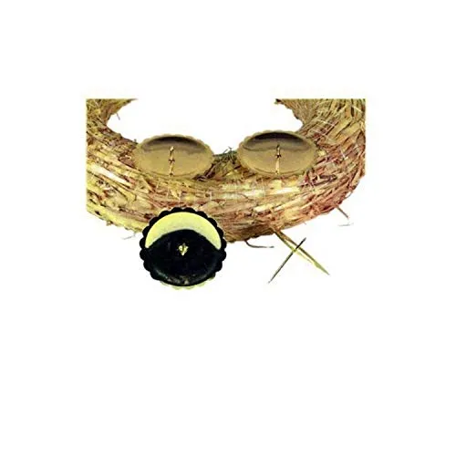 Riffelmacher 10692 - Adventskerzenhalter silber, Durchmesser 5 cm, 4 Stück im Beutel, Adventskranz, Weihnachten, Dekoration, Stecker, Gesteck