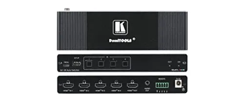 Kramer DemiTOOLS VS-411X - 4x1 Audio Switcher - HiFi-Kabel, vielseitiger 4x1 Switcher für einfache Audio-Umschaltung und perfekte Klangqualität.