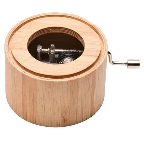 Spieluhr aus Bambus mit der Melodie: Aufforderung zum Tanz - music box von Kurbelwerk green-line, Classic-Edition, gerahmt