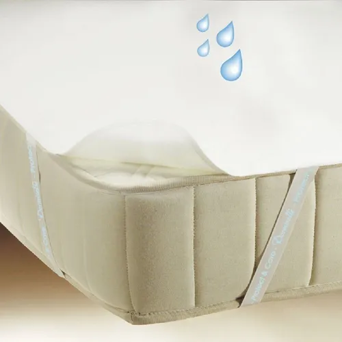 Wasserdichte Bettschutz-Auflage 100x200 cm - Matratzenauflagen: 100% wasserdicht und saugfähig aus Baumwollflanell, perfekt für einen trockenen und hygienischen Schlaf.
