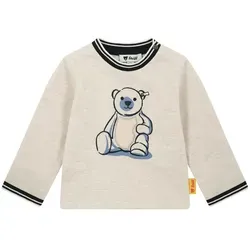 Steiff Baby-Jungen T-Shirt Langarm, Sesame, 68 cm - Sweatshirts für Baby-Jungen mit flauschigem Steiff Teddybärmotiv, ideal für Abenteuer und unkomplizierte Pflege.