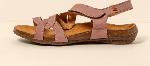 El Naturalista Wakataua N5079 Ledersandalen für Damen - Nachhaltige Sandalen mit anatomischer Gummisohle aus recyceltem Kork, ideal für hohen Komfort an langen Sommertagen. Perfekt für Frühling/Sommer.