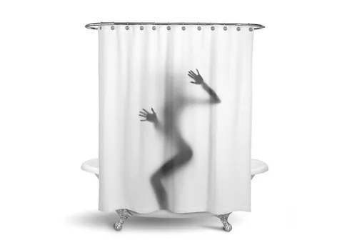 RAHMENLOS® Duschvorhang Motiv Model - 180 cm x 200 cm Breite 180 cm