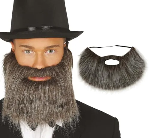 FIESTAS GUIRCA, S.L. Bart und Schnurrbart grau