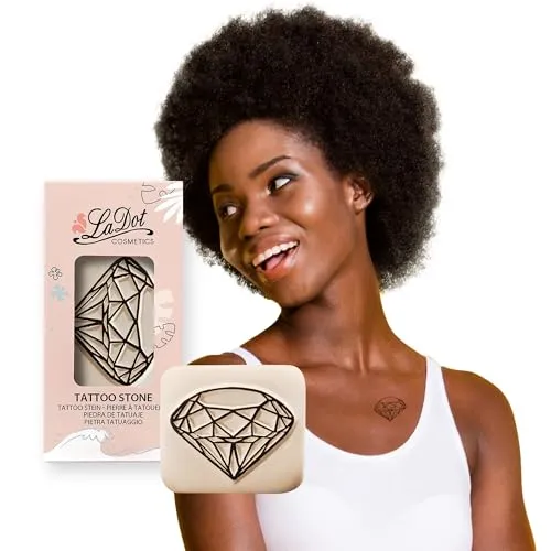 LaDot Temporäre Tattoos – Diamant und viele weitere Designs | Sicher einfach anzubringen und ein Spaß für Kinder und Erwachsene