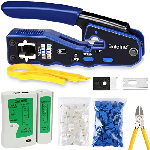 Produktbild Brileine RJ45 Crimpwerkzeug-Set Cat5e Cat6 Crimpwerkzeug-Set