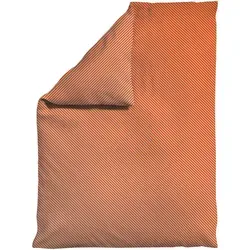 Schlafgut Bettdeckenbezug Woven Satin Fade, Rot/Hellgrau - Bettwäsche aus hochwertigem Woven Satin mit Farbverlauf, Oeko-Tex® zertifiziert, schadstoffgeprüft, pflegeleicht und atmungsaktiv für einen erholsamen Schlaf.